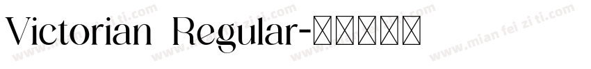 Victorian Regular字体转换
